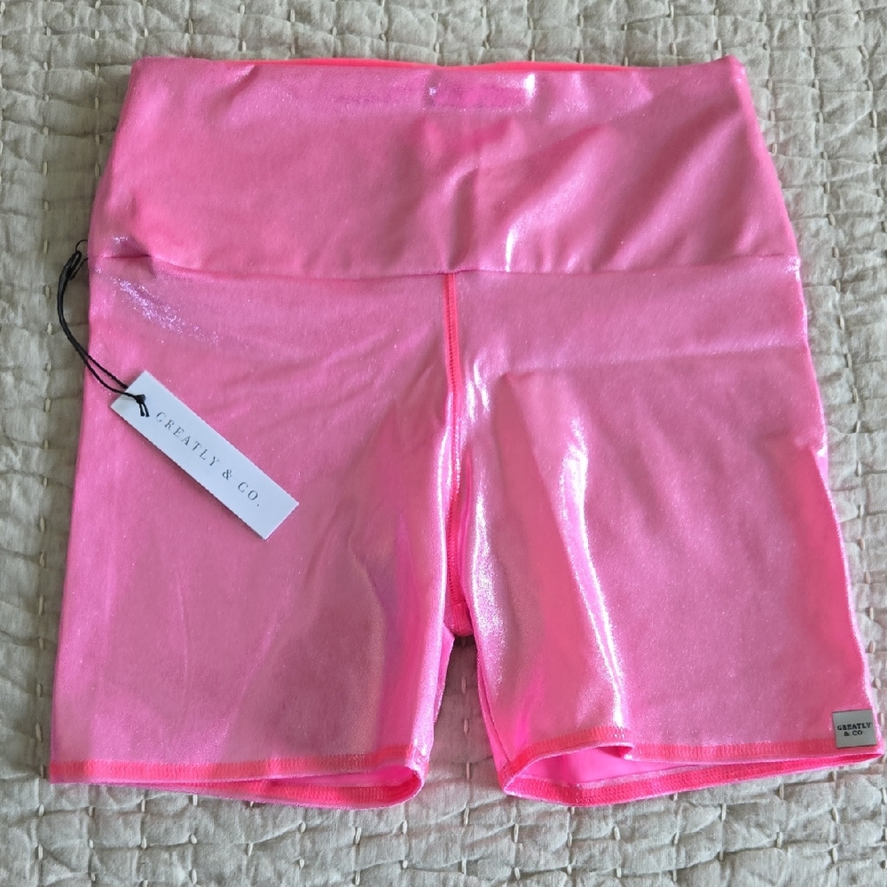 NWT Greatly & Co 3" Pink Bike Shorts
